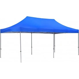 Cort Pavilion Dublu 600x300cm, Schelet metalic pliabil cu acoperis prelata impermeabila, Market Tent, Piata, Marfa, Legume, Fructe - Img 3