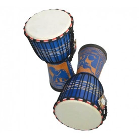 Djembe Hand Drum Percussion, Darabana Africana 50 x 23cm - Img 3