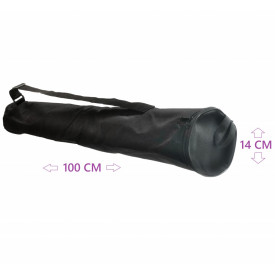 Husa textila 100 x 14 cm pt stativ trepied boxa, geanta cu fermoar si bretea suport microfon - Img 5