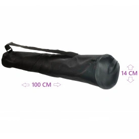 Husa textila 100 x 14 cm pt stativ trepied boxa, geanta cu fermoar si bretea suport microfon - Img 5