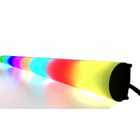 LED-BAR Multicolor 124 x Bec LED RGBW 5050, Ecran curbat, mat, 91CM, Senzor sunet, DMX In/Out - Img 3