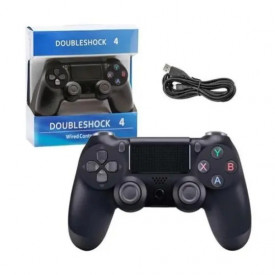 Maneta cu fir pentru consola PlayStation PS4, Joystick controller cu cablu, Sistem vibratii - Img 1