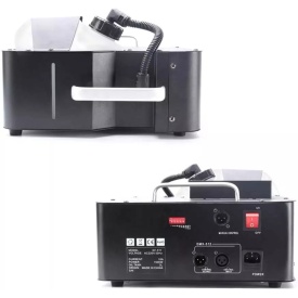 Masina fum usor de podea 3000W, 24 x LED RGB, Pompa spray efecte ceata/fog cu jet vertical/orizontal, dansul mirilor - Img 6