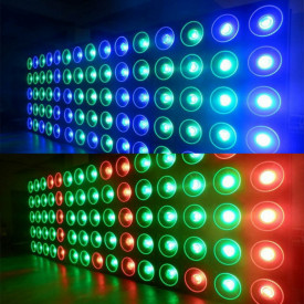 Matrix disco lights 25 x 30W RGB LED COB, Lumini scena Beam Wash Strobo Blinder - Img 6