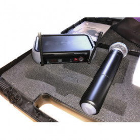 Microfon Wireless Profesional + Receiver PGX B58 + Geanta / voce, prezentari, karaoke, cantat - Img 3