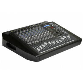 Mixer profesional amplificat 2 x 380W P8USB-BT, 8 canale, Bluetooth telefon, USB, Display - Img 1