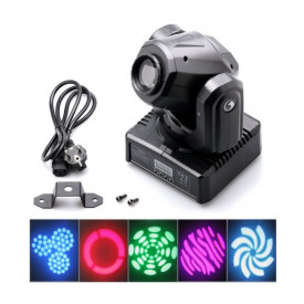 Moving head GOBO 60W LED CREE, Lumini scena DJ Club, Proiector LED 8 forme 8 culori - Img 1