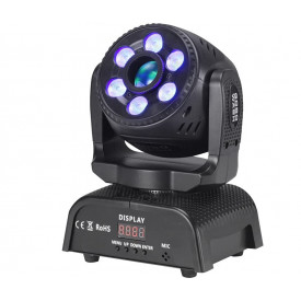 Moving Head Proiector WASH GOBO 6 x 10W LED RGBW + 12W Kaleidoscope, Lumini scena - Img 2