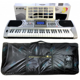 Orga electronica 61 clape TouchSensitive JL-168 + Geanta matlasata, USB, MIDI - Img 1