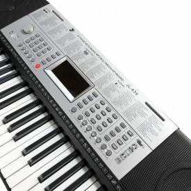Orga electronica incepatori 61 clape + Stativ reglabil + Scaun pian + Microfon, USB, JL-639 - Img 4