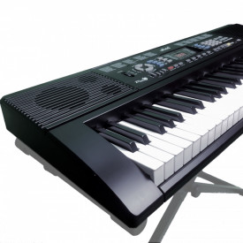 Orga electronica incepatori / invatat cu microfon karaoke, MLS-6639 61 clape inalte, Mufa USB, Lectii presetate - Img 3