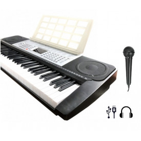 Orga electronica pt invatat JL-639 + Microfon, Pian portabil 61 clape 5 octave - Img 6
