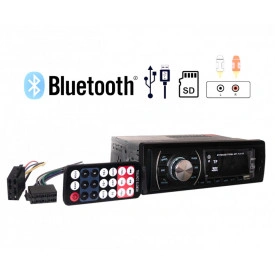 Radio Casetofon Auto BT6203 100W (4x25), 1DIN FM Bluetooth Mp3 USB AUX TF, Telecomanda, Car audio
