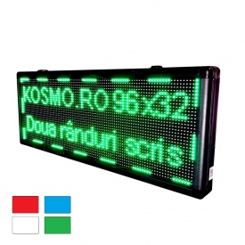 100x40 CM Exterior, Reclama luminoasa cu programare wireless aplicatie, Display afisaj firma (96x32 pixeli LED P10) - Img 4