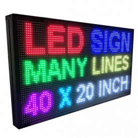 100x55CM Firma luminoasa Full Color (96x48 pixeli LED P10 RGB FullColor) Reclama casetata de exterior