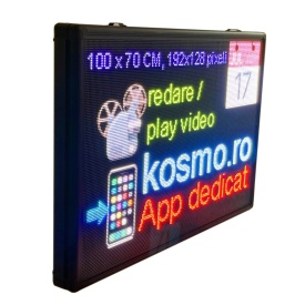 100x70CM P5 Reclama firma luminoasa LED dinamica video/logo, Afisaj programabil - Img 2