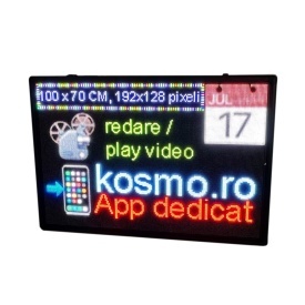 100x70CM P5 Reclama firma luminoasa LED dinamica video/logo, Afisaj programabil - Img 4