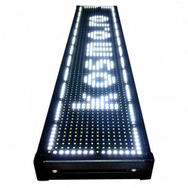 135x20 CM Reclama firma luminoasa (128x16 pixeli LED p10), Panou LED cu programare wireless din telefon (wi-fi), Exterior - Img 2