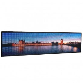 200x55 CM (384x96 pixeli LED p5 RGB FullColor) Reclama firma luminoasa LED cu Bec P5 (rezolutie mare, afisaj imagini, logo) - Img 3