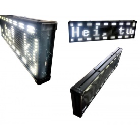 67x20 CM Afisaj LED programabil stick USB, Reclama firma luminoasa (64x16 pixeli LED p10) - Img 5
