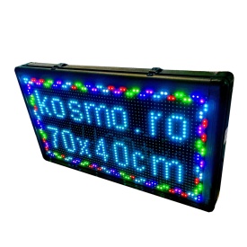 70x40 CM Afisaj LED Full-color programabil, Reclama firma luminoasa (64x32 pixeli LED P10 RGB) - Img 3