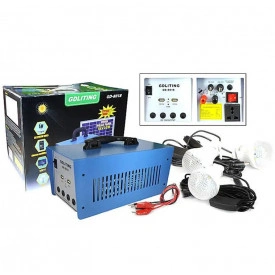 Acumulator 12V 12Ah Baterie GD-8018 cu invertor, priza 220V + 3 Becuri LED 3W