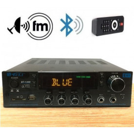 Amplificator audio 160W, Boxe pasive BT-1388, Bluetooth USB, Statie amplificare Difuzor - Img 4