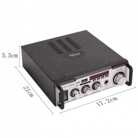 Amplificator stereo 20W + Microfon, Statie boxe pasive mici si medii - Img 4