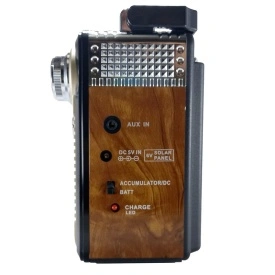 Aparat radio portabil, Acumulator integrat, Lanterna 3W LED, USB, FM AM - Img 3