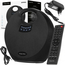 Boxa Wireless Bluetooth 36W Kruger&Matz Spiral, Rezistenta la apa IPX4, Acumulator 7 ore, Telecomanda, Difuzor, Speaker