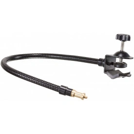 Brat flexibil 54CM, Suport microfon articulat prindere menghina 35mm, spigot 5/8 + filet universal 1/4 si 3/8