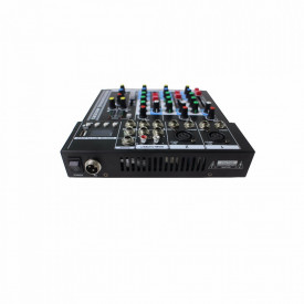 Consola DJ F4-Mb Mixer audio profesional pasiv, Neamplificat, Bluetooth, 4 canale, 2 mufe XLR, USB - Img 2