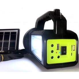 Kit solar, Lanterna 10W LED + 3xBec + Panou, Boxa Bluetooth, PowerBank 9000mAh, GD-2000A - Img 3