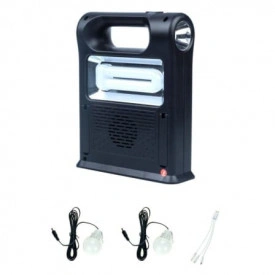 Lampa LED CL-22, Panou solar, Radio, USB MP3, PowerBank 4A 6V, Lanterna - Img 2