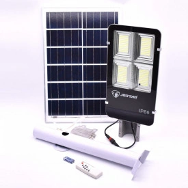 Lampa solara stradala, LED SMD 100/200/300/400W, Suport, Telecomanda - Img 3