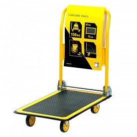 Liza carucior marfa 150kg Platforma 73x48cm, Carut de mana pliabil, 4 roti, Industrial