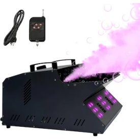 Masina dubla fum usor si baloane sapun + becuri LED RGB, 2 palete, Aparat ceata, PAR LED - Img 1