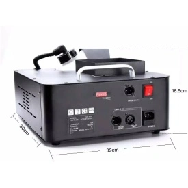 Masina fum usor de podea 3000W, 24 x LED RGB, Pompa spray efecte ceata/fog cu jet vertical/orizontal, dansul mirilor - Img 3