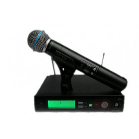 Microfon Beta58 SLX 2-4 Semiprofesional Wireless Receiver UHF, Buton On/Off/Mute - Img 2