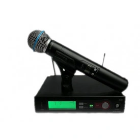 Microfon Beta58 SLX 2-4 Semiprofesional Wireless Receiver UHF, Buton On/Off/Mute - Img 2