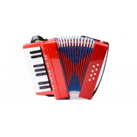 Mini acordeon + Chitara Ukulele 6 corzi, Pentru incepatori, copii 3-7 ani, exersat, initiere - Img 3
