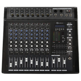 Mixer profesional amplificat 2 x 380W P8USB-BT, 8 canale, Bluetooth telefon, USB, Display - Img 3