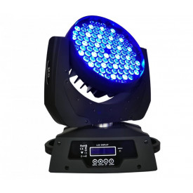 Moving head Wash 108 x 3W LED, Lumini pentru scena 300W, 15 canale DMX - Img 1