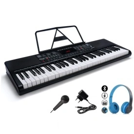Orga electronica 61 clape + Casti bluetooth + Microfon, Pian electronic XTS-6188, USB, 200 tonuri