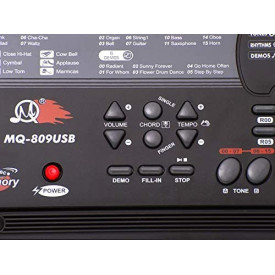 Orga electronica copii 5 octave MQ-809 + Suport reglabil + Microfon, 61 clape, USB - Img 6