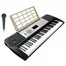 Orga electronica pt invatat JL-639 + Microfon, Pian portabil 61 clape 5 octave