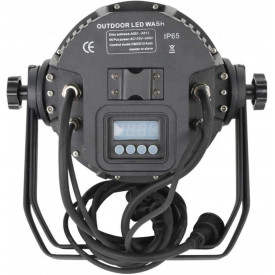 PAR-LED 54 Becuri RGB, Proiector lumini exterior IP65 pentru iluminat arhitectural, DMX - Img 2