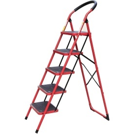 Scara otel 5 trepte pliabila, Treapta platforma 35x25cm, max. 125 kg, Ladder 5 step steel