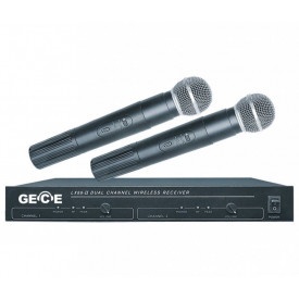 Set 2 Microfoane SM58 Wireless LX-88-2, Receiver cu reglaj volum, Conexiune XLR - Img 2