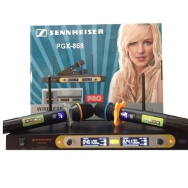 Set 2 microfoane wireless 868, Microfon fara fir cu display, Receiver afisaj